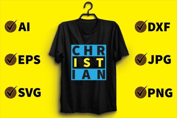 Christian Minimalist T Shirt Design and Print Templates