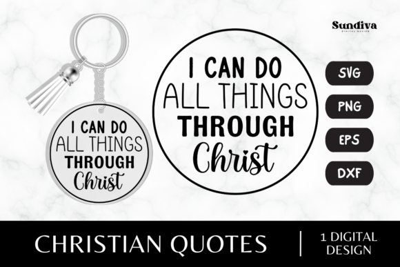 Christian Sayings for Keychain SVG 3 and Crafts