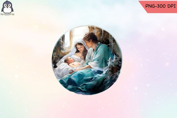 Christmas Ball with Baby Jesus and Crafts