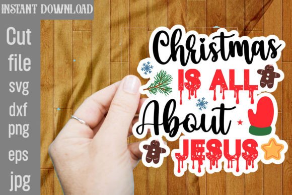 Christmas is All About Jesus Stickers and Crafts