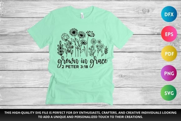GROW in GRACE SVG Christian SVG