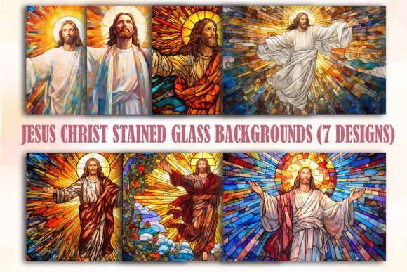 Jesus Christ Stained Glass Backgrounds