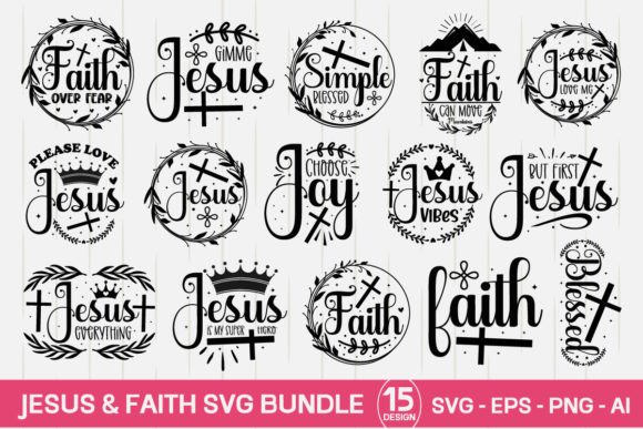 Jesus Faith Svg Bundle: Crafts for Digital Design