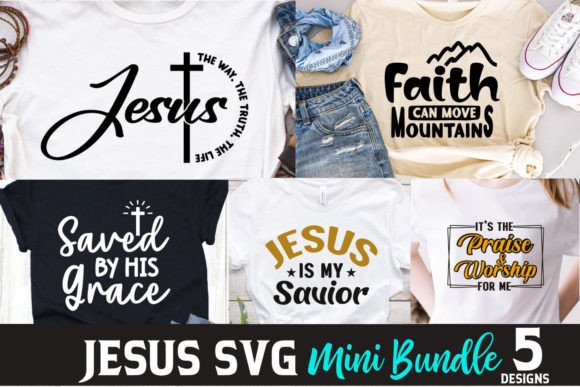 Jesus SVG Bundle 5: Christian Quotes for Crafts