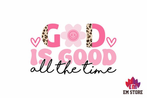 Retro Christian SVG Design, God is Good and Crafts