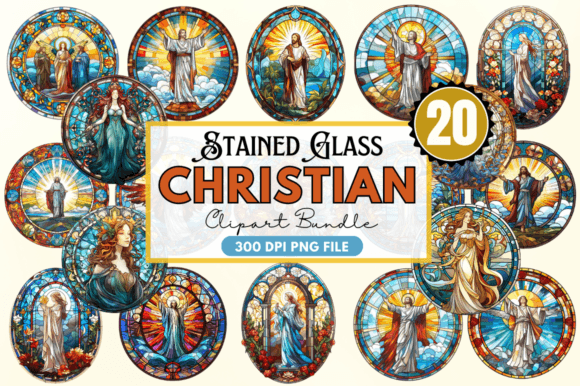 Stained Glass Christian Clipart