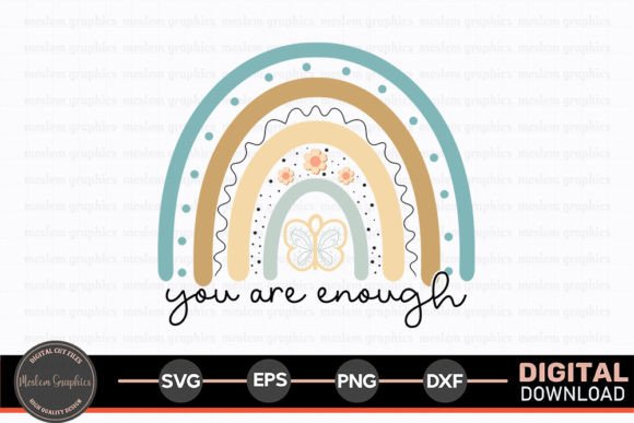 You Are Enough - Christian Retro SVG